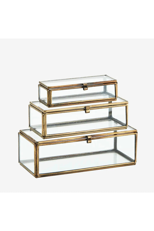 Glasskrin 3 stk