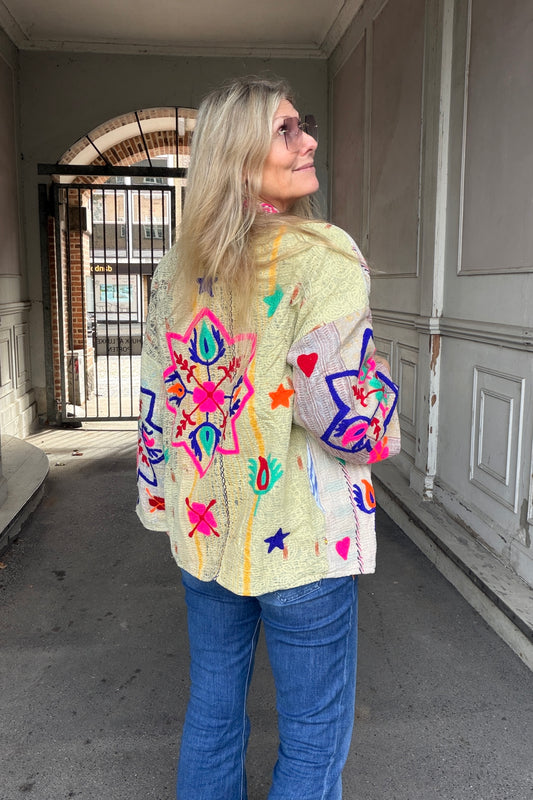 Bomulds Kantha jakke no.10