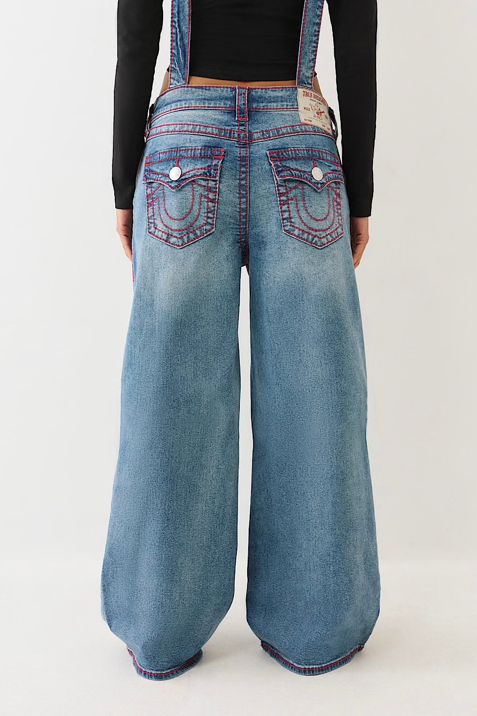 Denim Baggy Overall Sunflower Glow