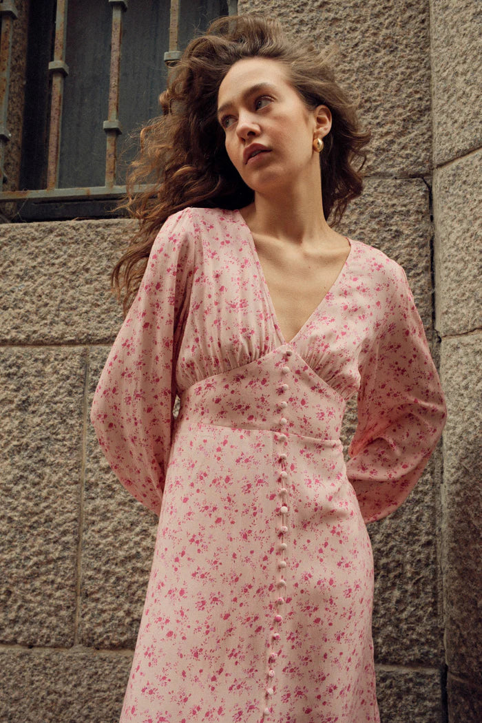 Lilith Dress Pink Print