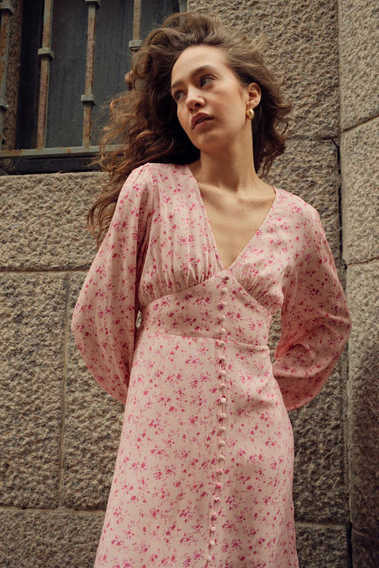 Lilith Dress Pink Print
