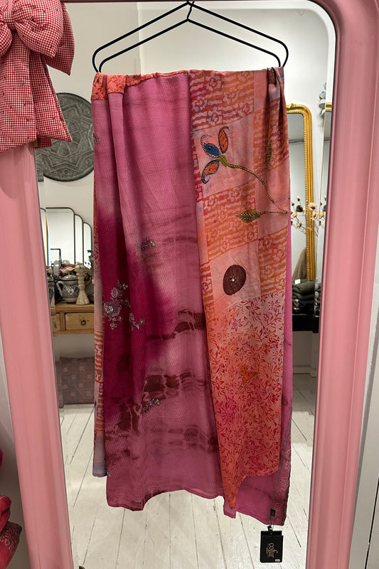 Stort Silke tørklæde