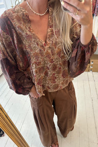 Bibi balloon silk top No. 41