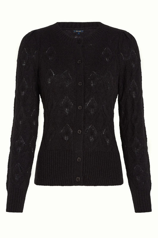 Cardi Roundnec Cardigan Black