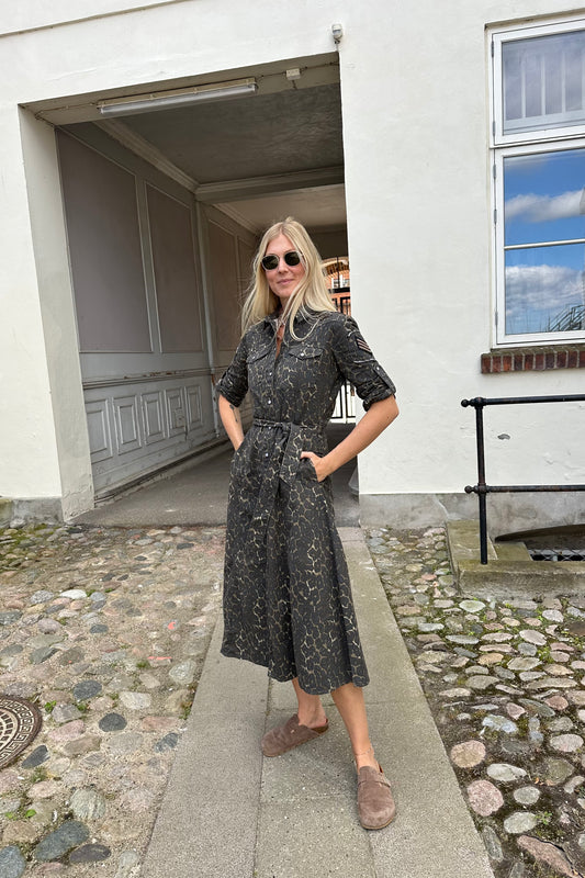 Foxy Leopard Long Dress