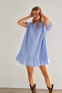 Linnea Dress Blue Stripe