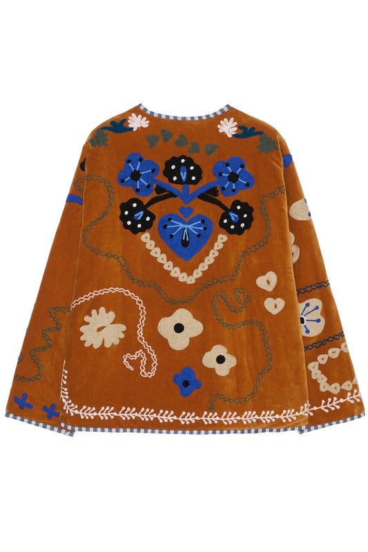 Maggie Jacket Velvet Brown