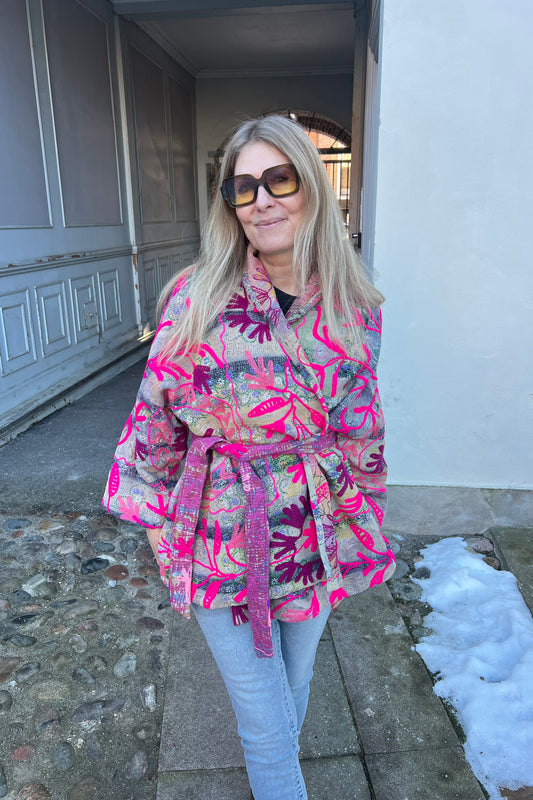 Bitten kantha jakke No. 397