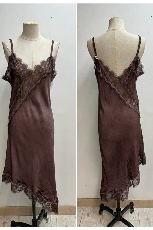 Skrå underkjole Brun