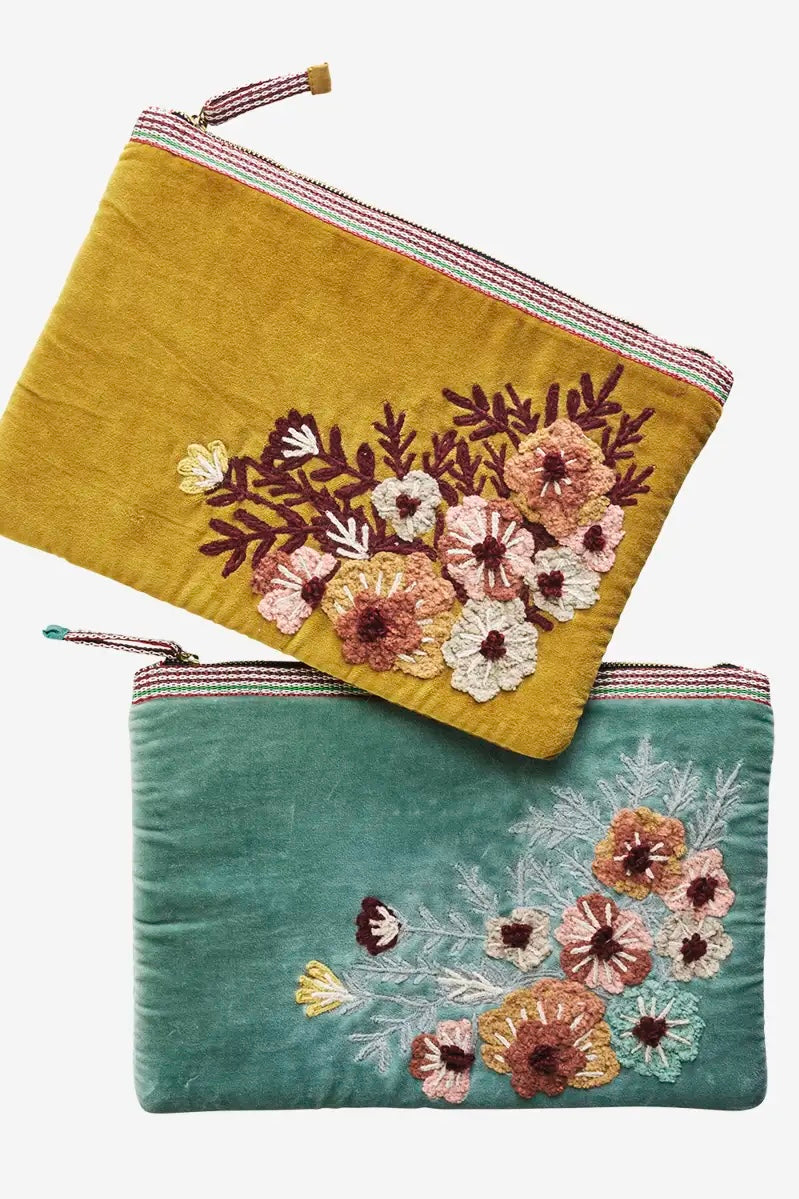 Broderet Cover/ taske Yellow