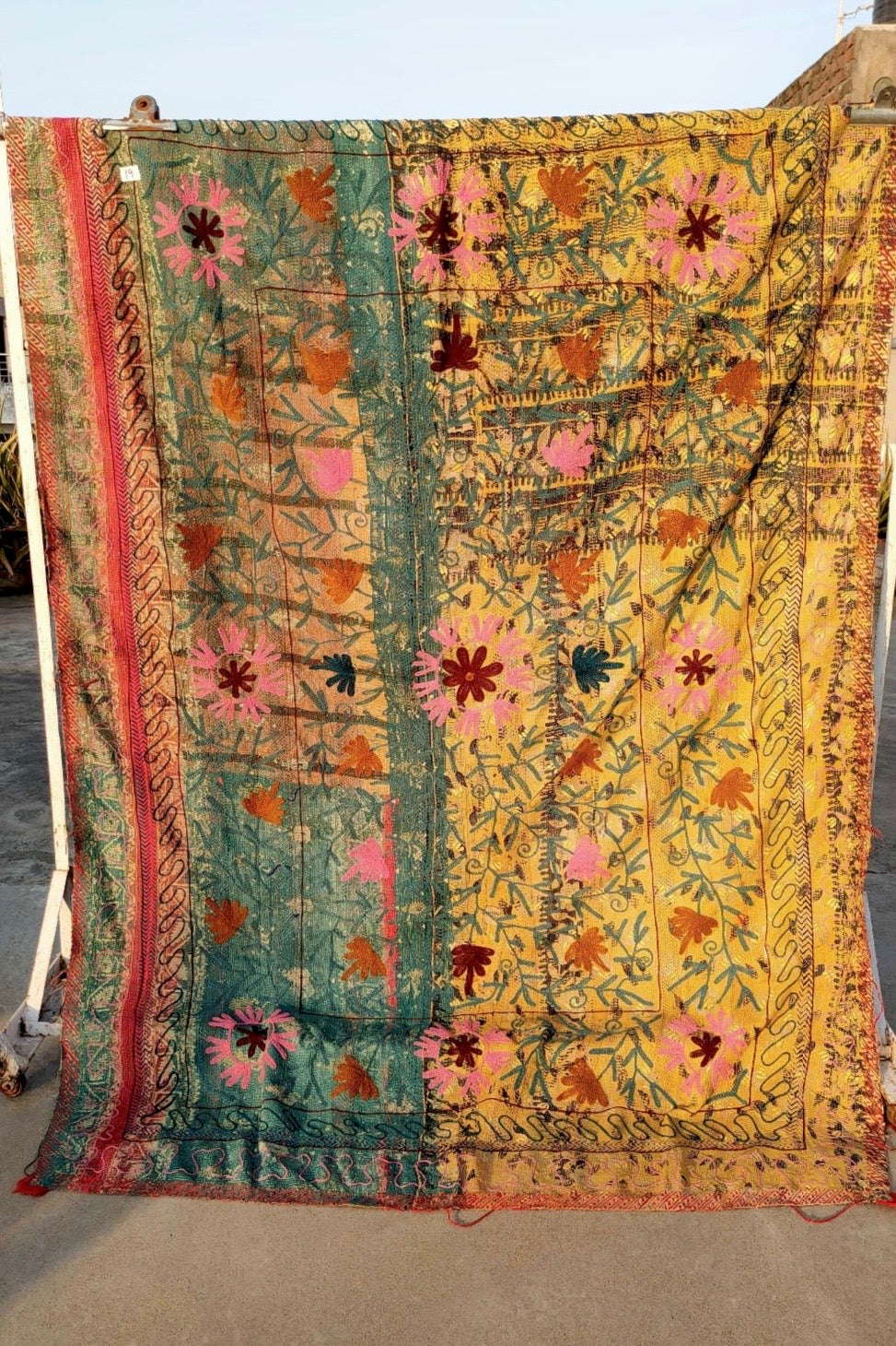 Suzani kantha tæppe no. 4