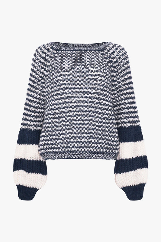 Kimba Knit Navy/ Ivory