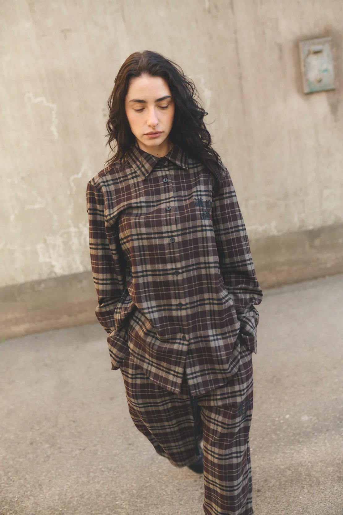 Marbel Shirt Dark Brown