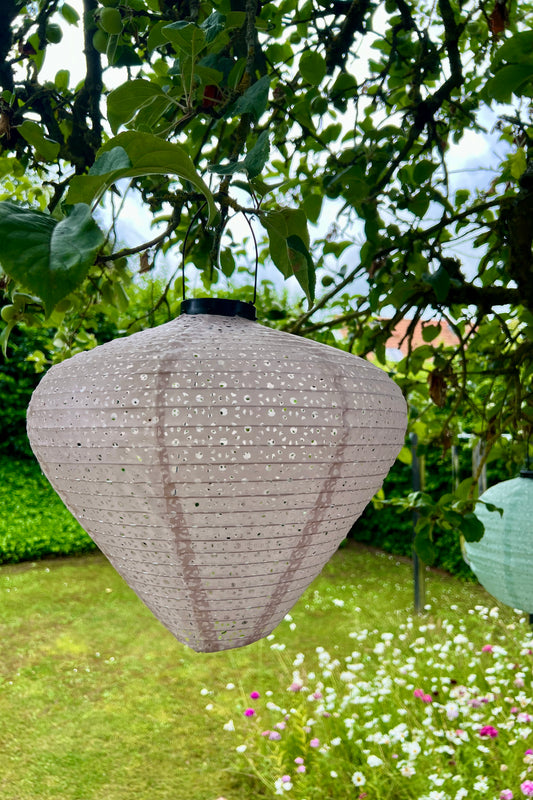 Lanterne Solar Lyserød/ Cylinder