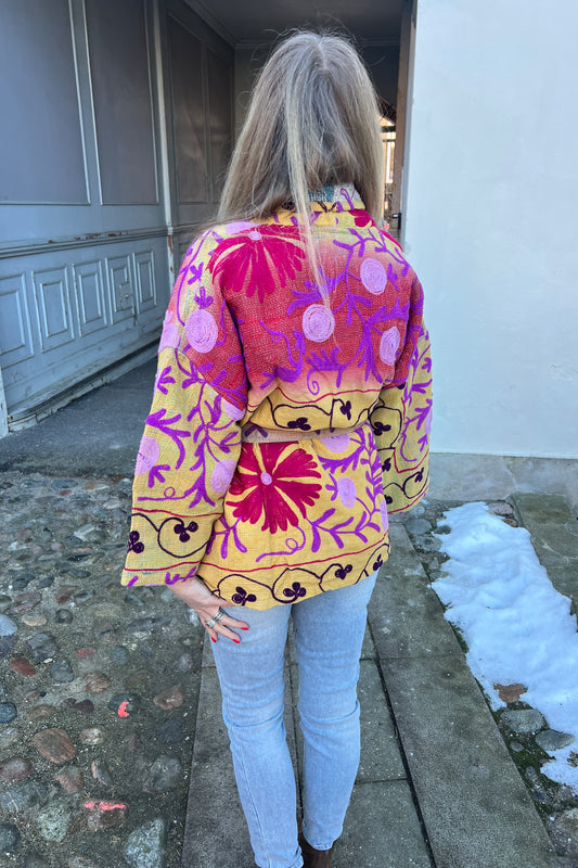 Bitten kantha jakke No. 253