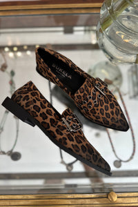 Valerie Loafer Suede Leopard