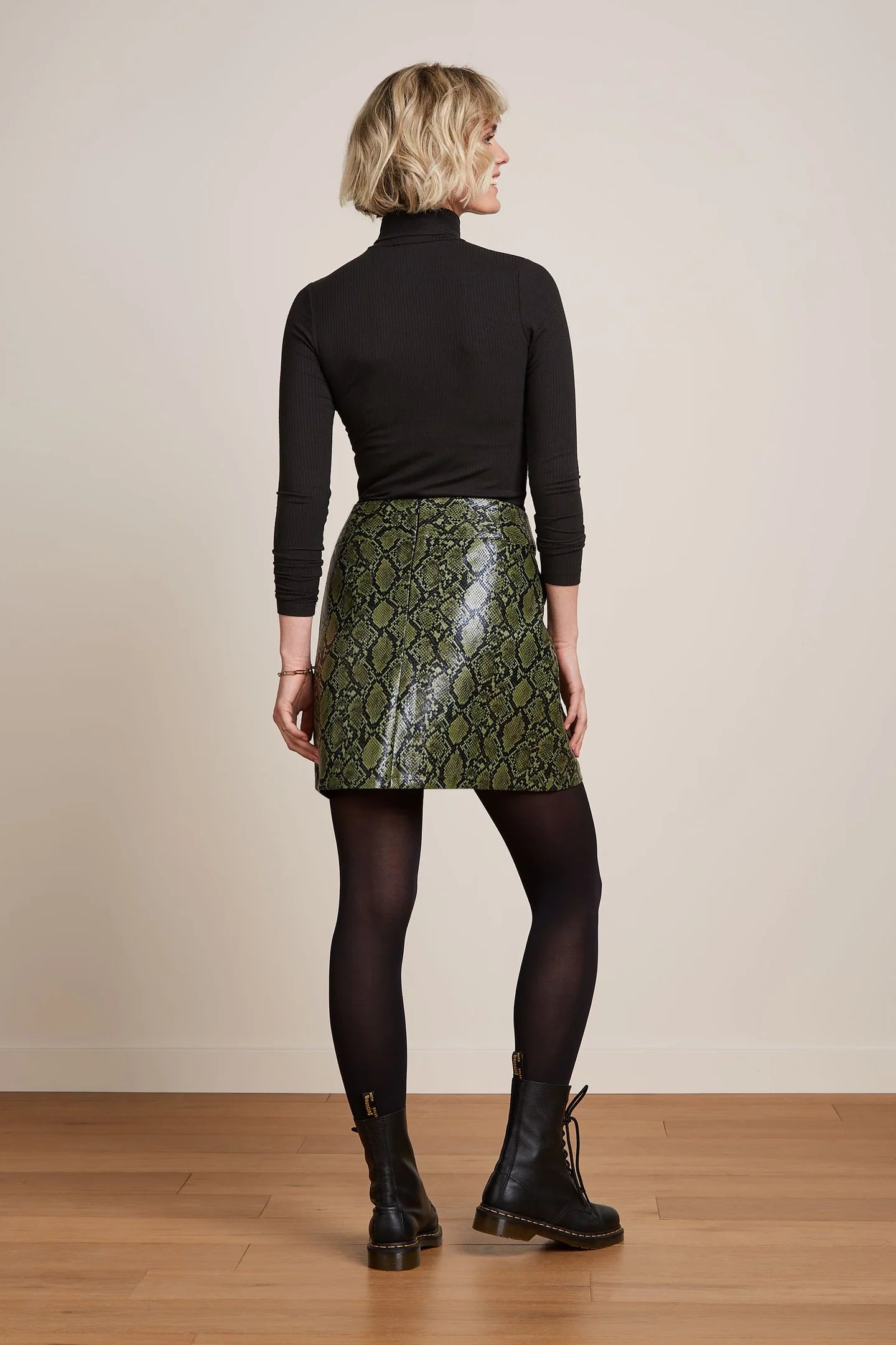 Olivia Skirt Snake Green