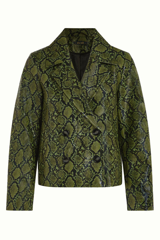 Patti Coat Viper Snake Green