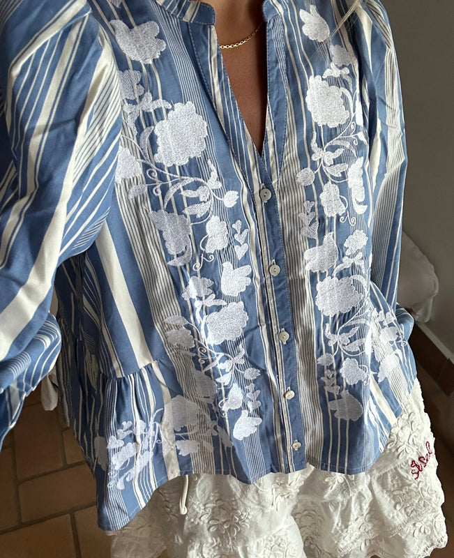 Juliane Top Blue Stripes