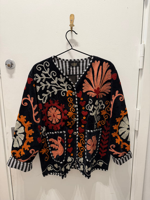 Velvet Jacket Suzani Broderi