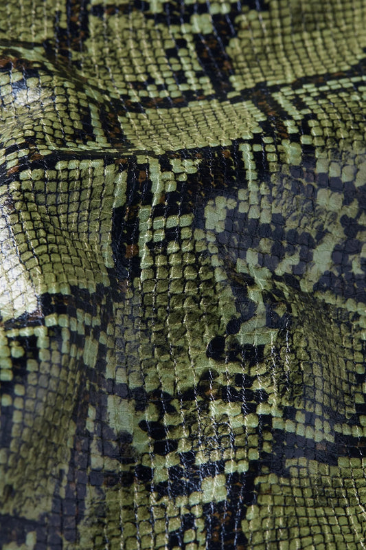 Patti Coat Viper Snake Green