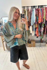 Bibi balloon silk top No. 43