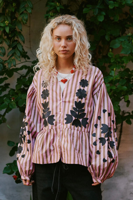 Rikke Top Pink Stripes