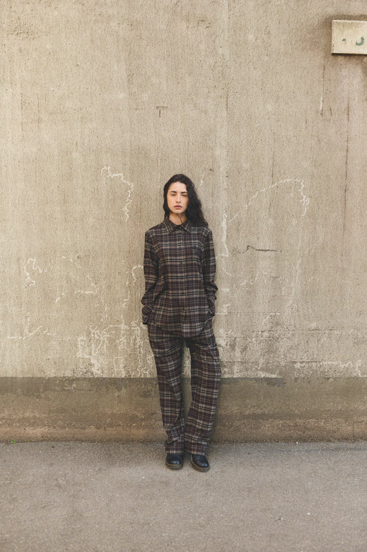 Marbel Pants Dark Brown
