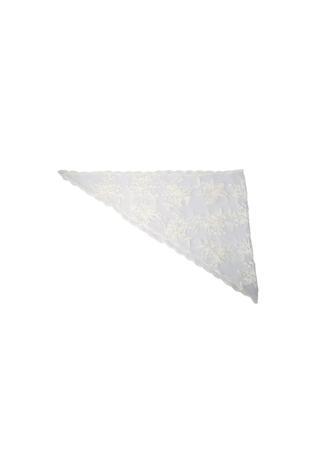 Miriana Triangle Lace Scarf Butter Yellow