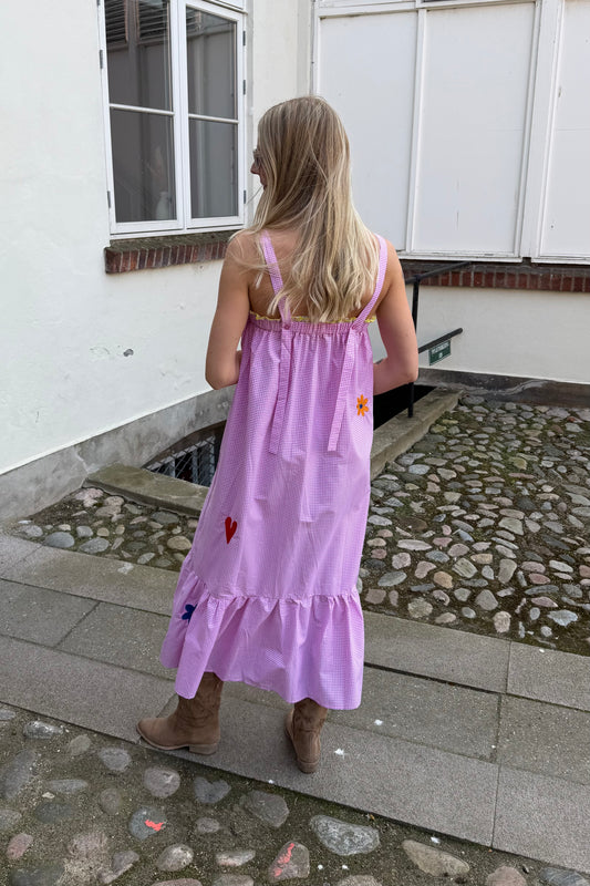 Boho Dress Lyserød