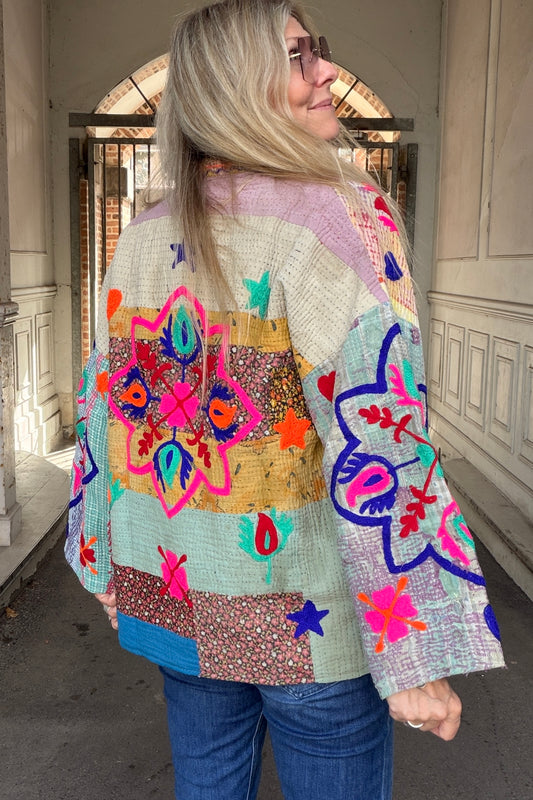 Bomulds Kantha jakke no.11