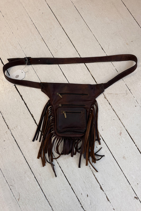 Bæltetaske med frynser no. 100