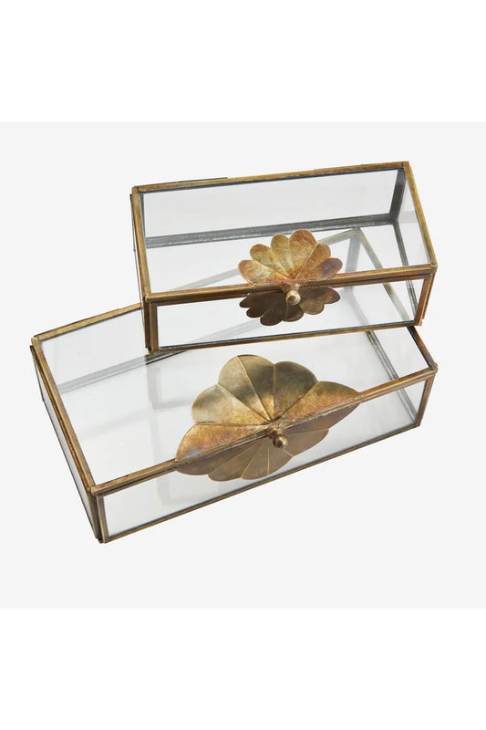 Glass Boxes w/ leaf