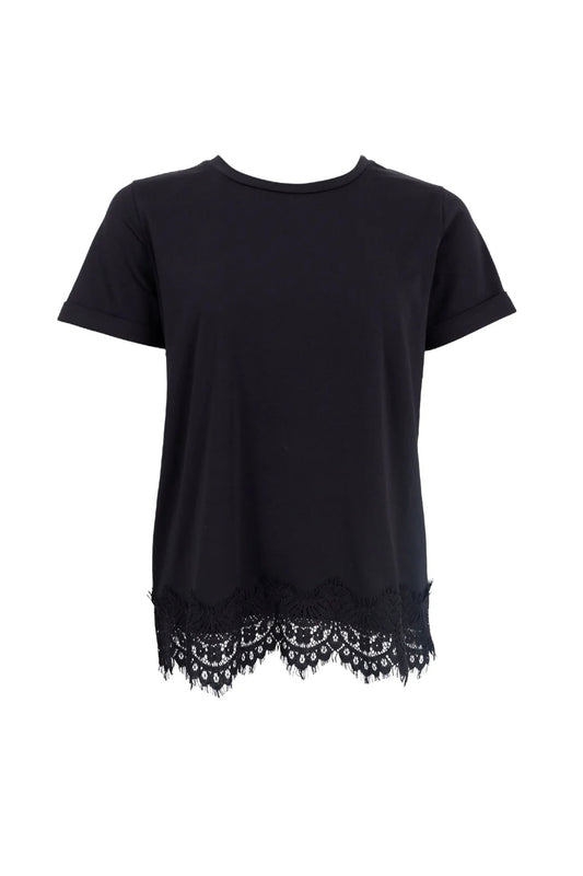 May Lace Tee Black