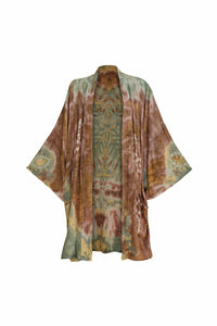Kimono Short Batik Green
