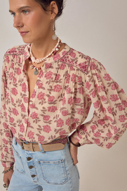 Lennox Blouse Gordon Roses