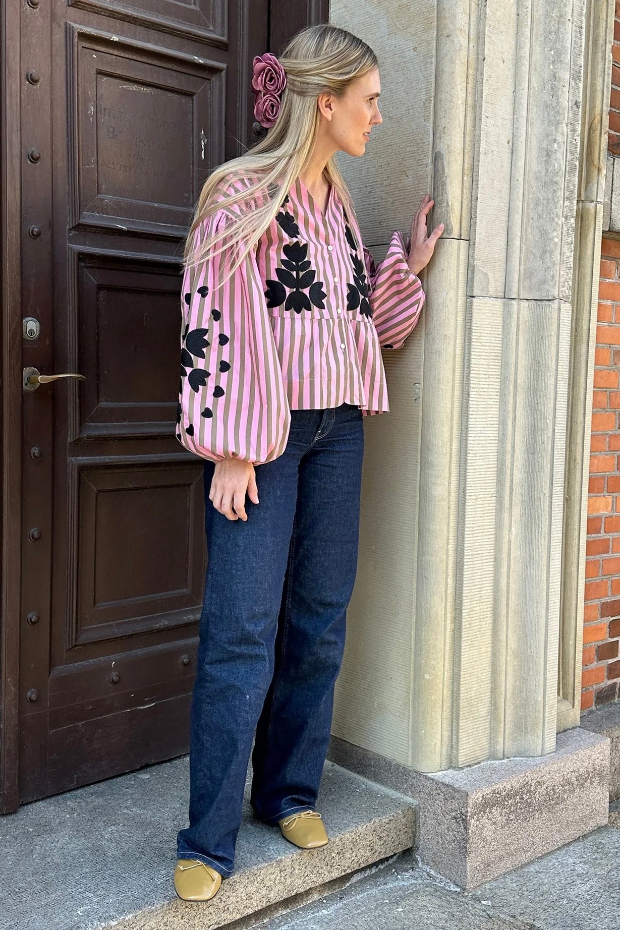Rikke Top Pink Stripes