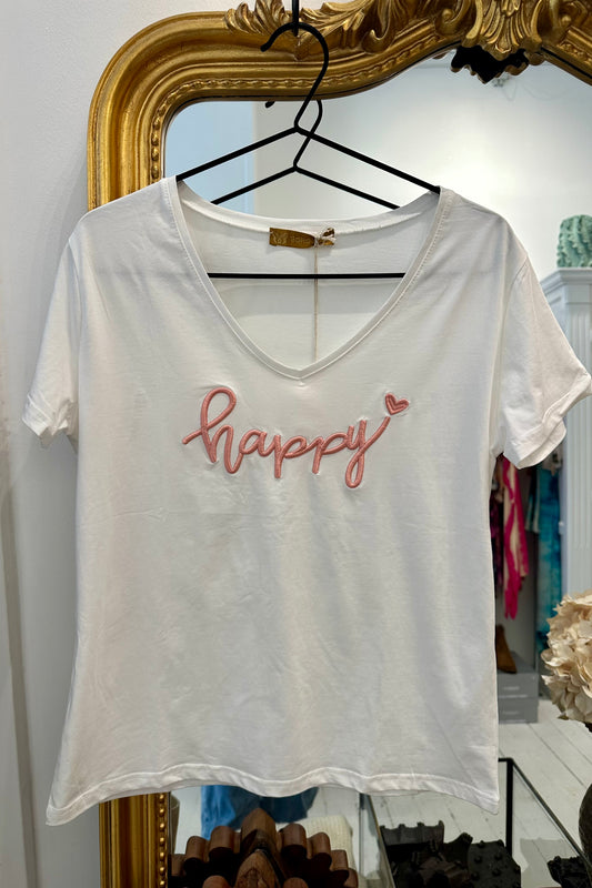 Happy T-shirt Rosa