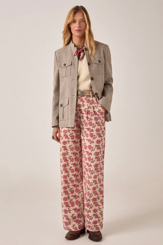 Angus Pants Pink Roses