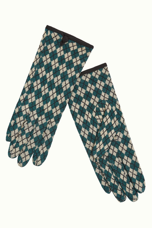 Glove Argyle Urban Green