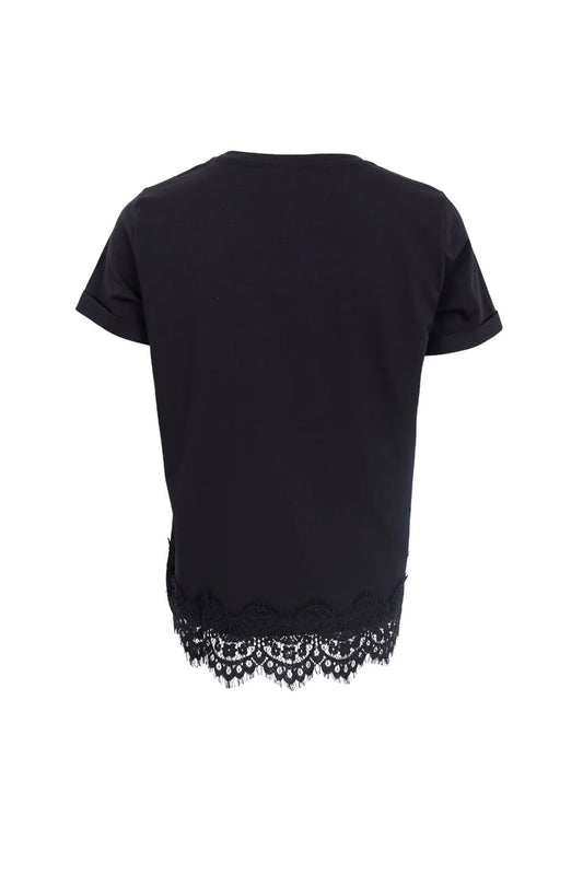 May Lace Tee Black