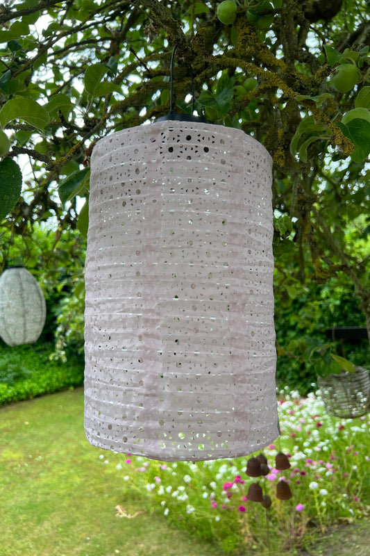 Lanterne Solar Lyserød/ Aflang