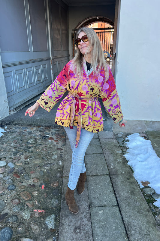 Bitten kantha jakke No. 253