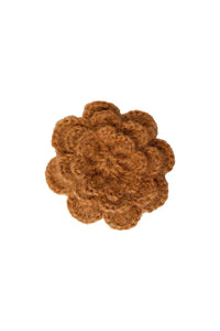 Chrochet Flower Brooch Frappe