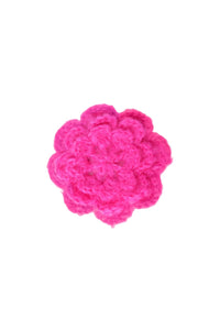 Chrochet Flower Brooch Pink