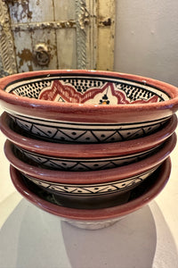 Marokkansk skål 12cm i dia lyserød