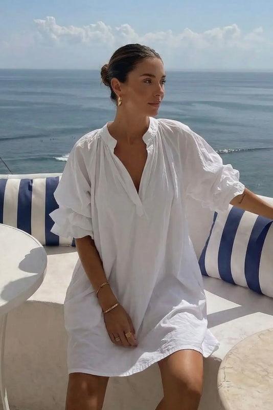 Poplin kjole