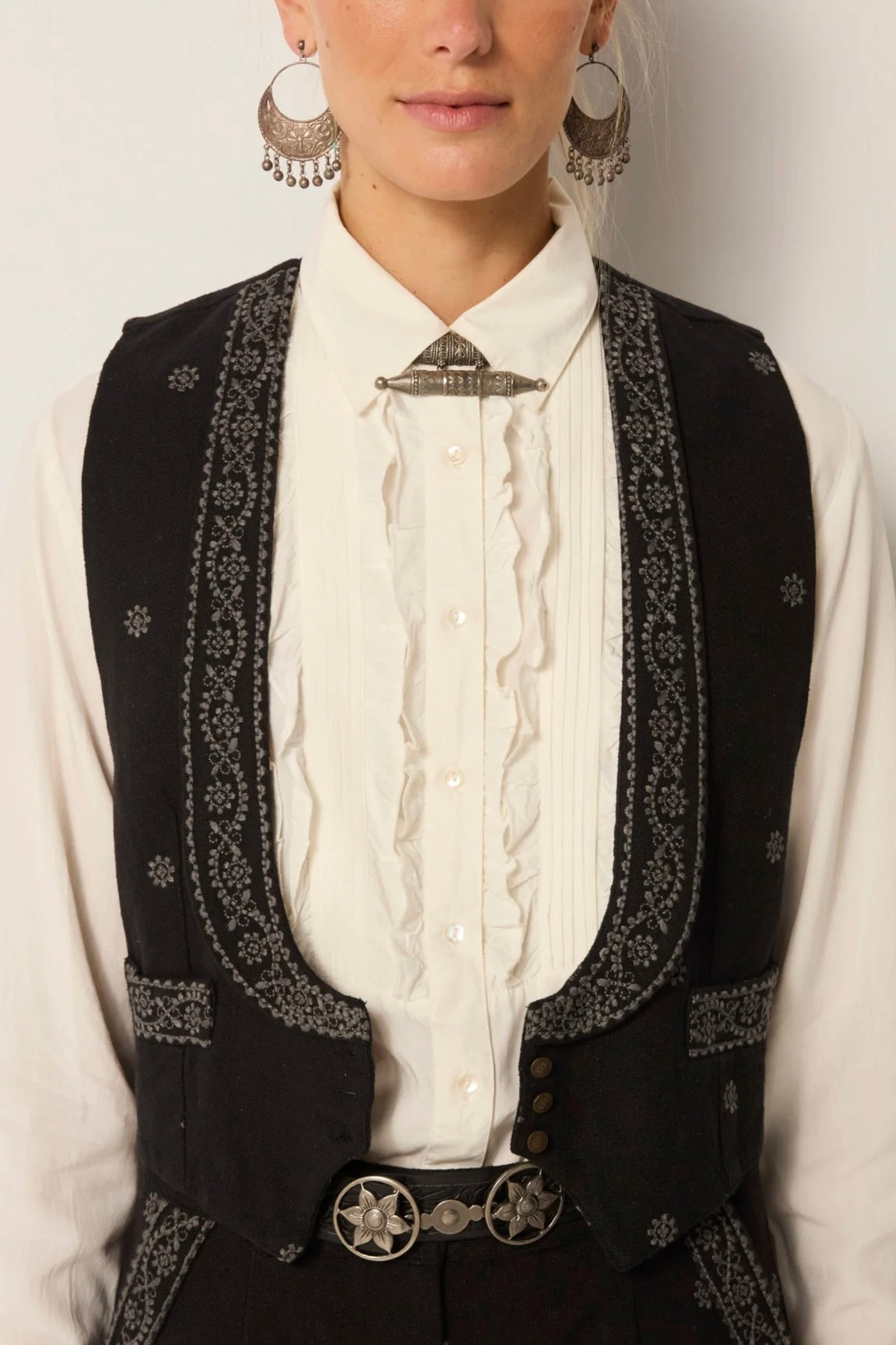 Lupita vest - Charro Black