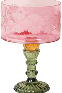 Glass Etagere Pink