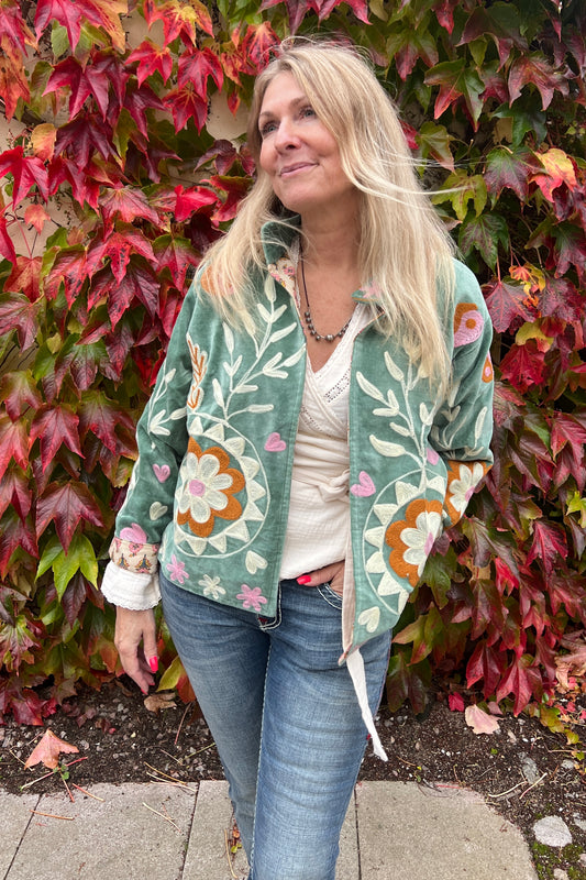 Vintage velour jakke